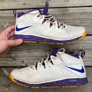RARE 2014 Nike Huarache 4 Team Iroquois Shoes Size 10.5